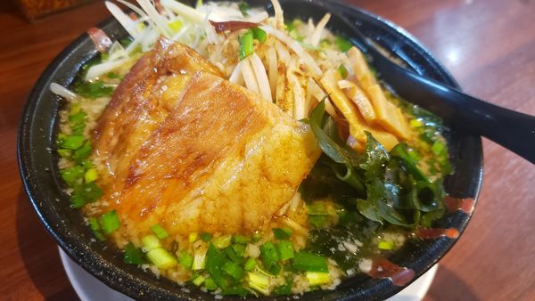 「塩ラーメン おまかせ」@らあめん一撃 松戸駅前店の写真