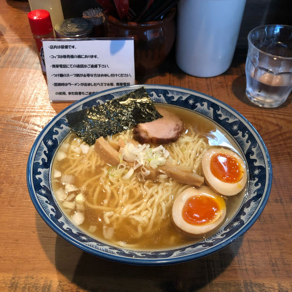 「塩らあ麺、味付玉子、麺大盛り」@めん処 樹の写真