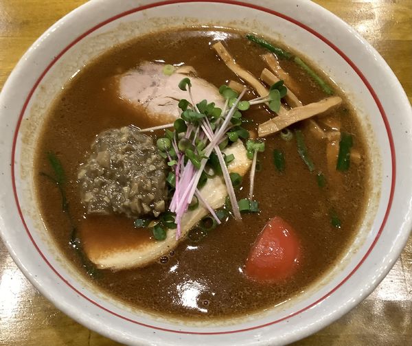 「[限定]ボルチーニ茸の黄金味噌らぁ麺」@麺屋 ぬまたの写真