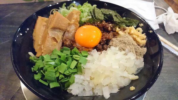 「肉台湾まぜそば」@自家製麺 オオモリ製作所の写真