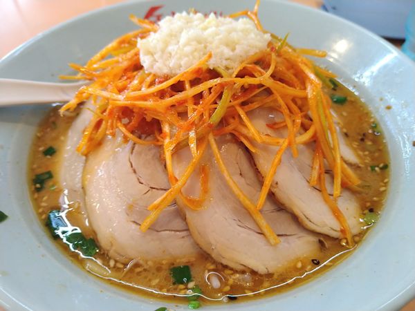 「ねぎ味噌チャーシューメン(¥1180)」@くるまやラーメン 新茂原店の写真