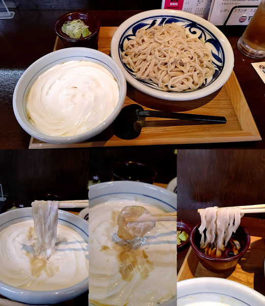 「『白いカレーうどん+少し大盛(¥800+100)』」@氏家うどん食堂 百次郎の写真