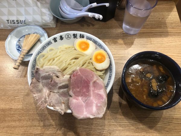 「特製魚介つけ麺　1250円」@千葉栄町富喜製麺所の写真