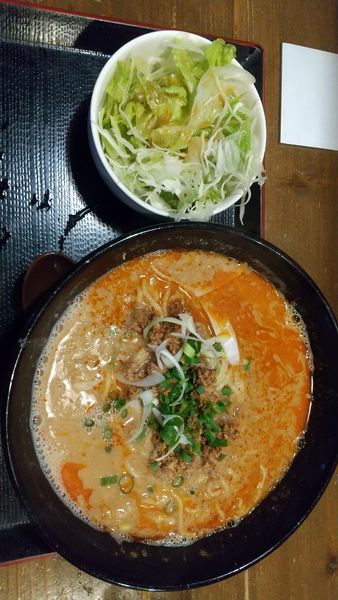 「汁あり担々麺赤(ランチサービス)」@一天張の写真