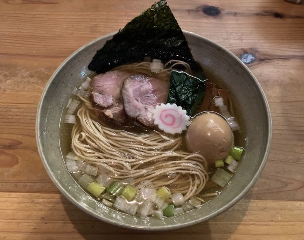 「だしそば（しお）＋味玉」@だし・麺 未蕾の写真