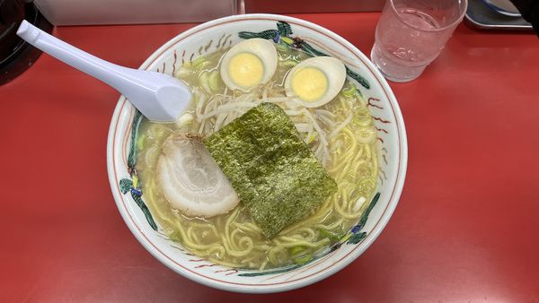 「大盛ラーメンニンニク入り＋味付玉子」@MURAYAMAホープ軒 本店の写真