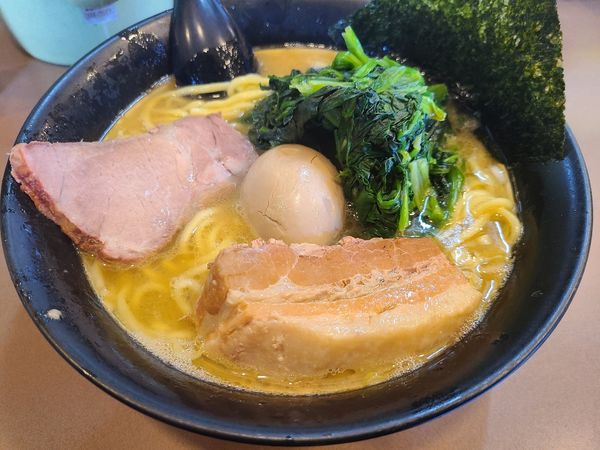 「太麺肉入り3点取り」@誠屋 大森山王店の写真