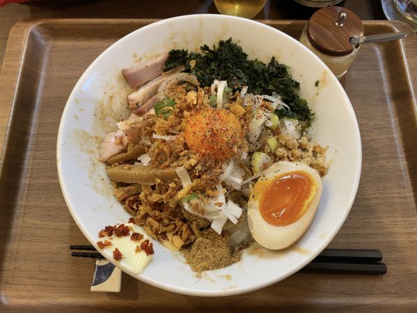 「特製まぜそば」@つけめん さなだの写真