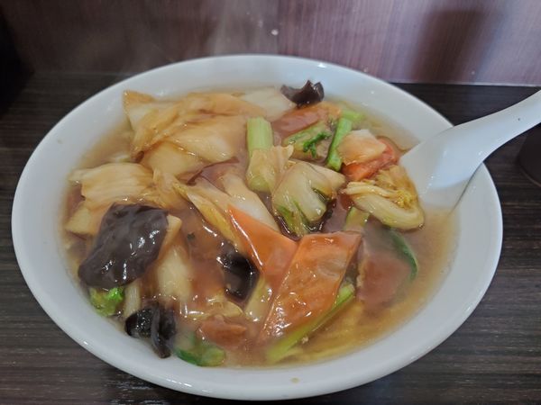 「紅焼肉面」@味来の写真