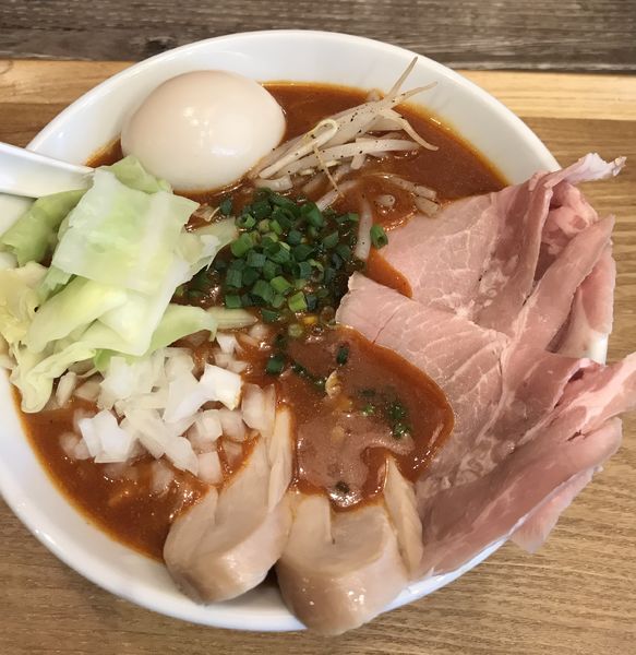 「こってり辛特製鶏そば ¥1100」@麺処 禅の写真