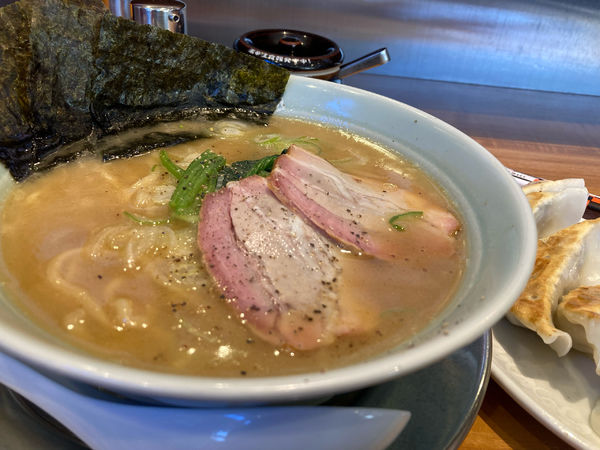 「藤崎家（花月嵐マスターポイント餃子）」@らあめん花月嵐 ひたちなか高場店の写真