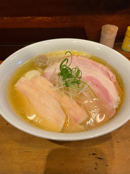 「特製塩そば+大盛り」@中華そば しば田の写真