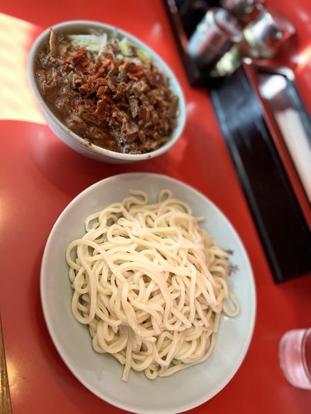 「チャシューやさいつけそば(小鉢)１１００円」@丸長 目白店の写真