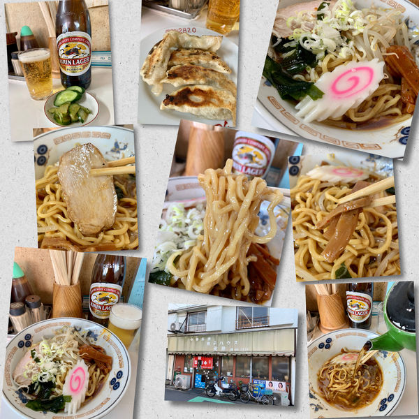 「油そば550円＋餃子＋ビール」@北珍の写真