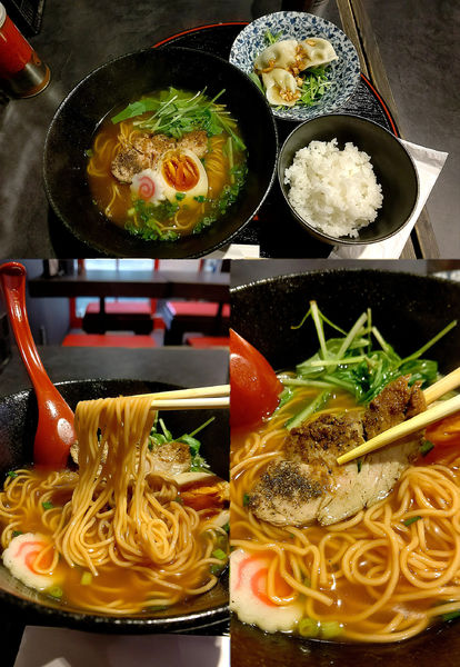 「『スープカレーラーメン+Ｂセット(¥720+280)』」@鉢とれんげの写真