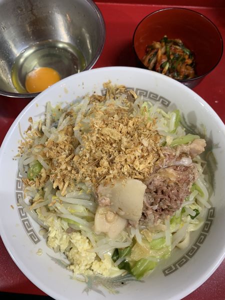 「塩汁なし　麺少なめ」@ラーメン二郎 越谷店の写真
