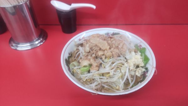 「小ラーメン　麺半分」@ラーメン二郎 ひたちなか店の写真
