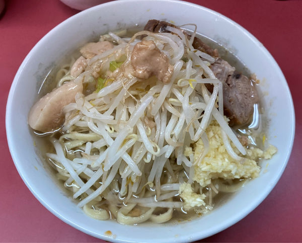 「小ラーメン 玉子 ニンニク アブラ」@ラーメン二郎 小岩店の写真