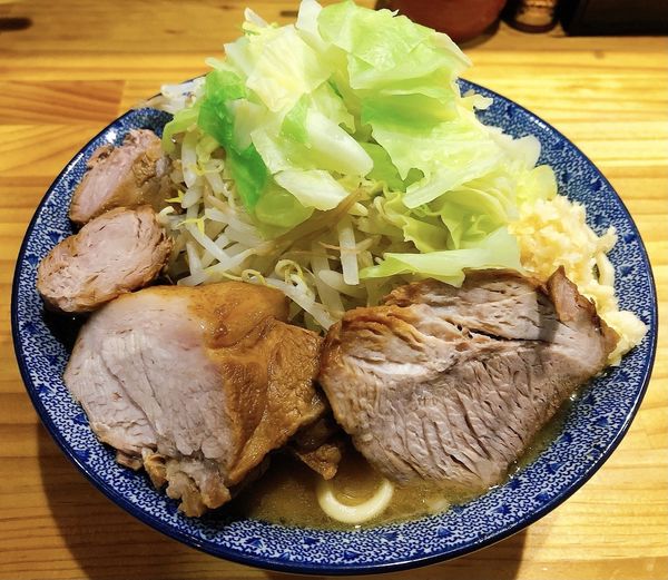 「背脂野菜ラーメン（800円）」@中華蕎麦 つけ麺 五味五香の写真