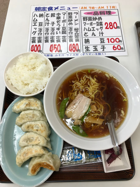 「ラーメン定食　480円」@兆楽 道玄坂店の写真