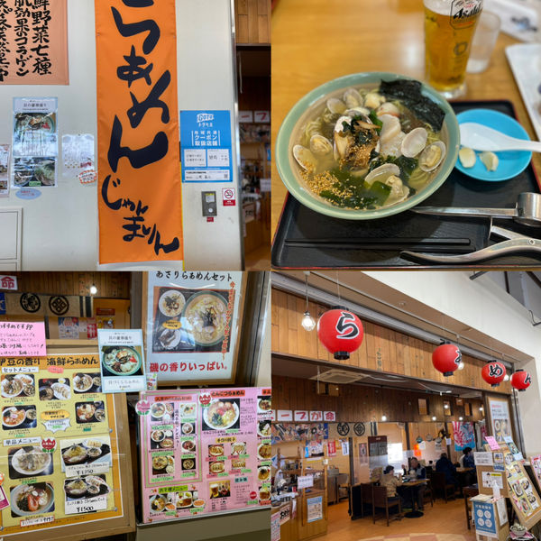 「「貝づくしらぁめん」&「生ビール(大)」」@じゃんまりんの写真