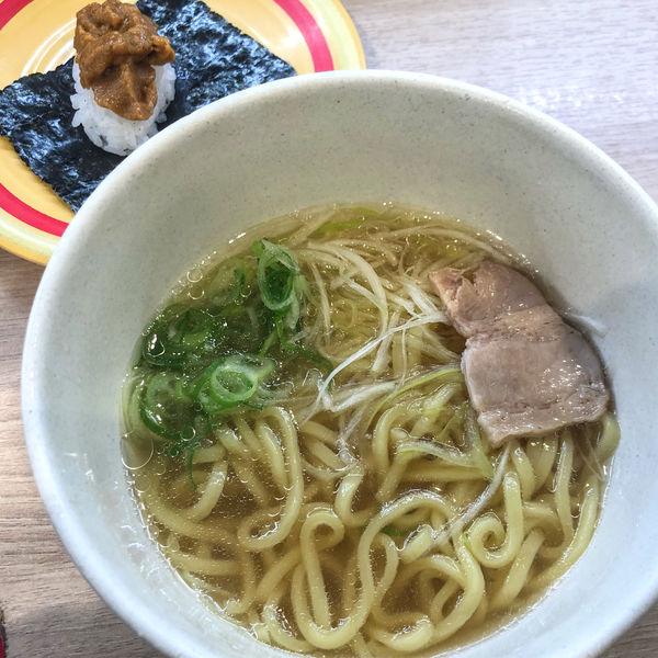 「鯛スープの塩ラーメン363円」@かっぱ寿司 鎌ヶ谷店の写真