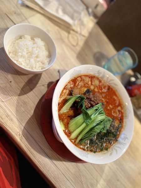 「特上坦々麺850円+無料小ライス」@らーめん一兆 阿佐ヶ谷店の写真