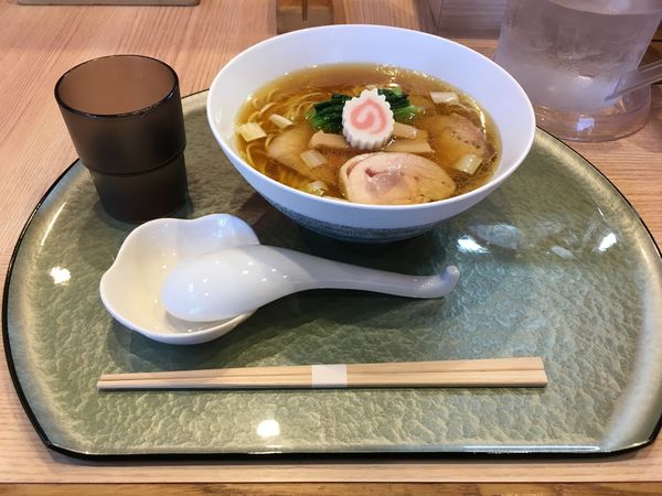 「羅臼昆布と鮭節の中華そば(1,100¥)」@中華そば 深緑の写真