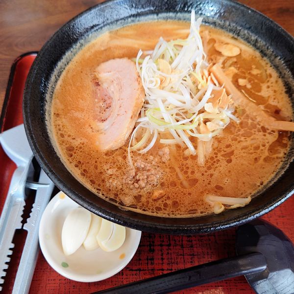 「にんにく味噌らーめん 880円」@角田製麺 玉川店の写真