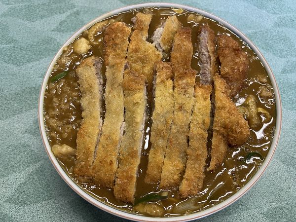 「カツカレーラーメン大盛り+カツW・1020円」@食堂 二葉の写真