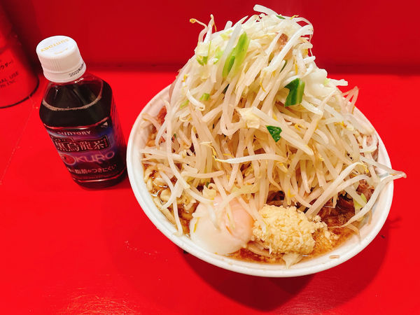 「ラーメン大+温泉卵」@ラーメン二郎 府中店の写真