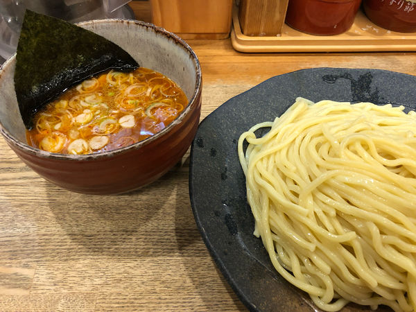 「辛味つけ麺」@つけ麺屋 やすべえ 新宿店の写真