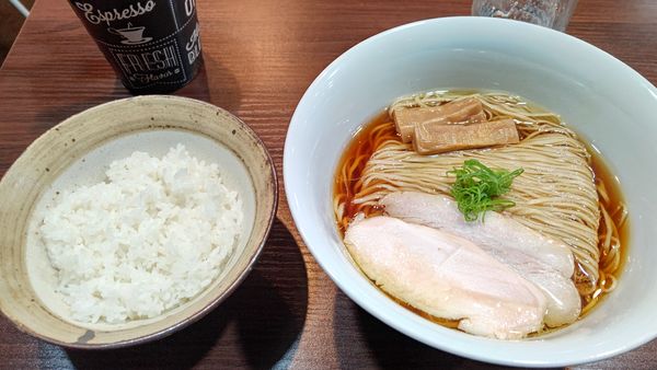 「醤油そば+小ライス」@53'sNoodleの写真