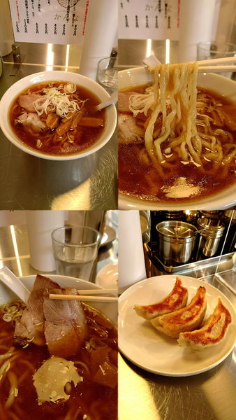 「『ラーメン+餃子3個(¥800+300)』」@らーめんと餃子かんなの写真