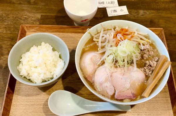 「味噌」@自家製麺と定食 弦乃月の写真