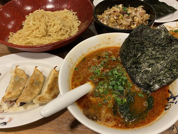 「辛味つけ麺＋Cセット」@横濱家 鶴川店の写真