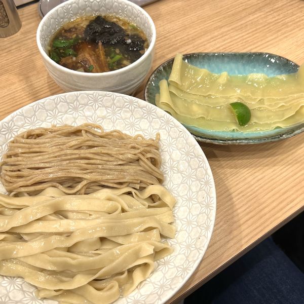 「合盛りつけめん＋極平麺」@麺や 麦ゑ紋の写真