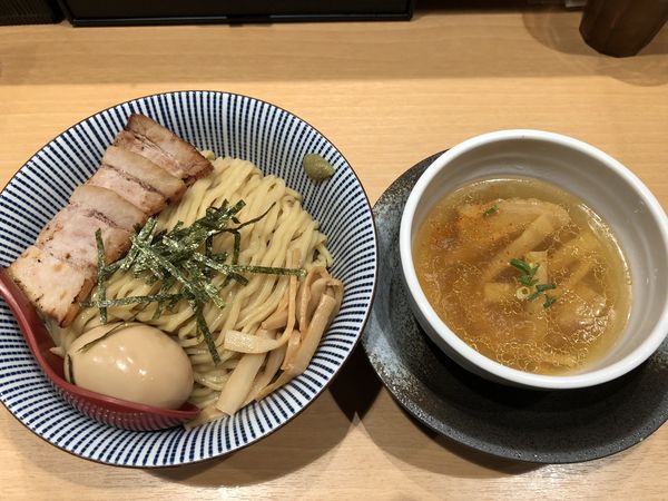 「特製スペシャル塩つけ麺(並盛)1040円」@塩つけ麺 灯花の写真