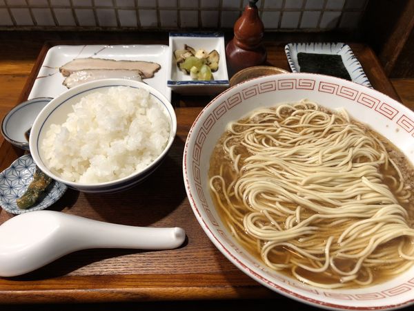 「烏賊定食」@炭火焼濃厚中華そば 倫道の写真