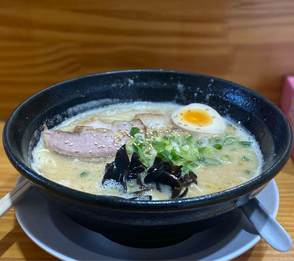 「白とんらーめん700円」@とんこつらーめん いちの屋の写真