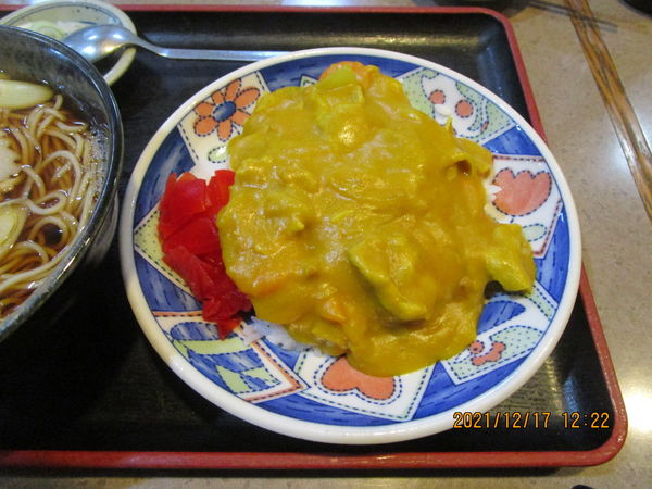 「カレーライスと蕎麦Set 900円」@蕎麦処 とさきやの写真