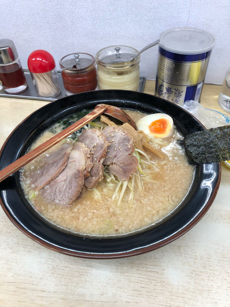 「ネギチャーシュー味噌　 900円」@ラーメン 頑固おやじの写真