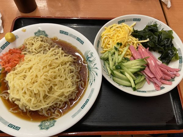 「黒酢しょうゆ冷や麺」@日高屋 十日市場南口店の写真