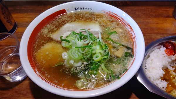 「ラーメン半カレーセット９００円」@高円寺ラーメン タロー軒の写真