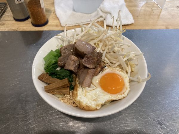 「汁なし」@つけ麺・汁なし専門店 R 中村店の写真