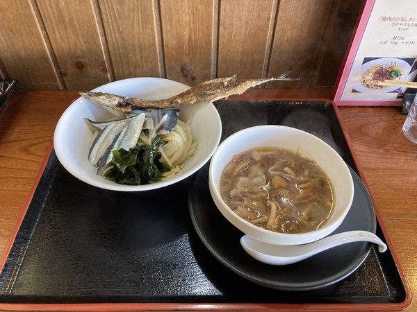 「酢じめサンマゆず醤油つけ麺」@麺創 なな家の写真