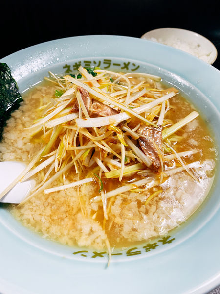 「ネギラーメン　餃子セット」@ラーメンショップ椿 ひたちなか店の写真
