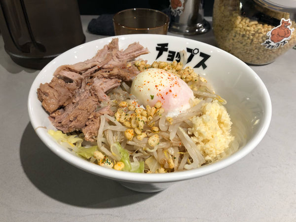 「まぜそば」@まぜそば たまに らーめん チョップスの写真