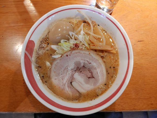 「味噌らぁ麺『信州BLEND』　味付煮玉子」@麺家 喜多楽の写真