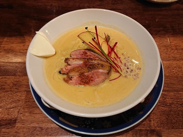 「【限定】ザ・ポタージュらーめん、など」@海老丸らーめんの写真